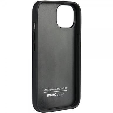 Audi iPhone 12/iPhone 12 Pro Skal Genuine Leather Case Svart
