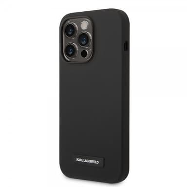 Karl Lagerfeld iPhone 15 Pro Skal Liquid Silicone MagSafe Svart