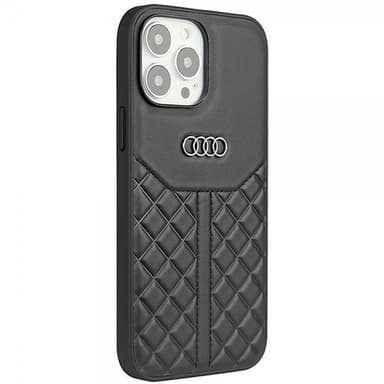 Audi iPhone 13/iPhone 13 Pro Skal Genuine Leather Case Svart
