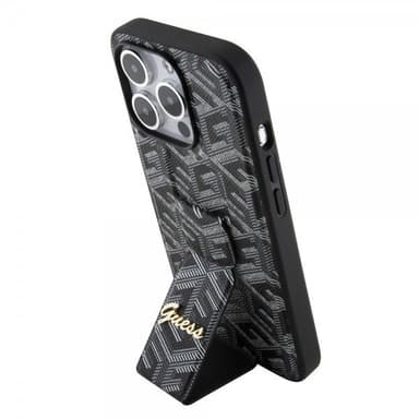 Guess iPhone 15 Pro Max Skal G Cube Grip Stand Svart