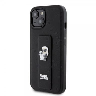 Karl Lagerfeld iPhone 15 Skal Grip Stand Function Svart