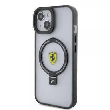 Ferrari iPhone 15 Skal Ring Stand MagSafe Svart