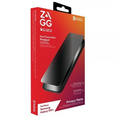 ZAGG InvisibleShield Samsung Galaxy S24 Plus Skärmskydd Flex Privacy Matte