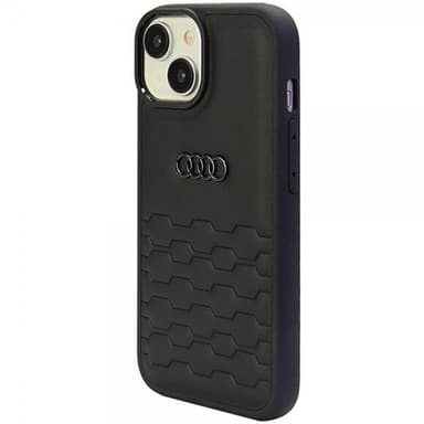 Audi iPhone 15 Skal GT Synthetic Leather Svart