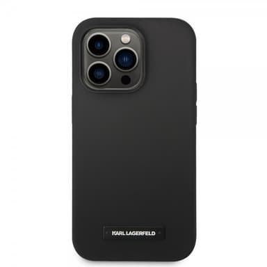 Karl Lagerfeld iPhone 15 Pro Skal Liquid Silicone MagSafe Svart