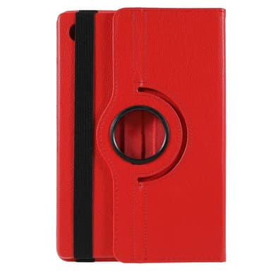 SKALO Samsung Tab A9+ 360 Litchi Fodral - Röd