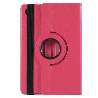 SKALO Samsung Tab A9+ 360 Litchi Fodral - Cerise