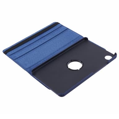 SKALO Samsung Tab A9 360 Litchi Fodral - Mörkblå