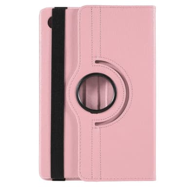 SKALO Samsung Tab A9+ 360 Litchi Fodral - Rosa