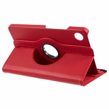 SKALO Samsung Tab A9 360 Litchi Fodral - Röd