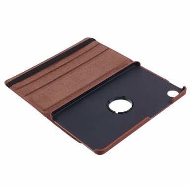 SKALO Samsung Tab A9 360 Litchi Fodral - Brun