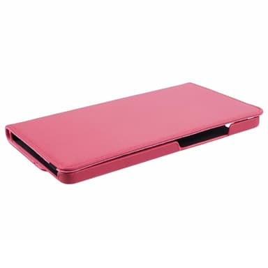 SKALO Samsung Tab A9 360 Litchi Fodral - Cerise