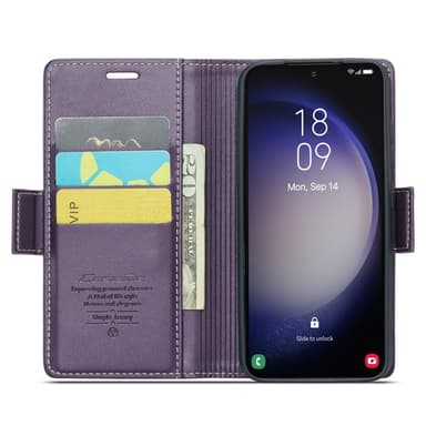 CASEME Plånboksfodral Samsung Galaxy S24 - Lila