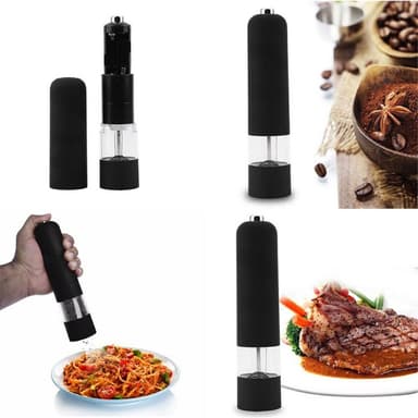 Automatisk Salt & peppar kvarn Elektrisk Örtpeppar Kryddkvarn