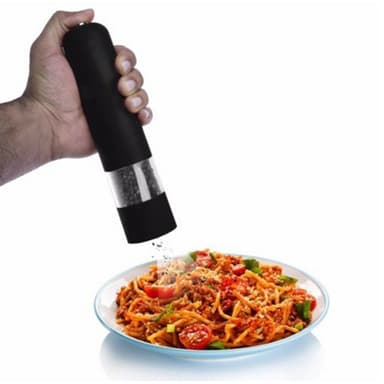 Automatisk Salt & peppar kvarn Elektrisk Örtpeppar Kryddkvarn