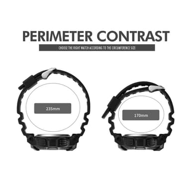 Armbandsklocka Armbandsur Klocka 50m vattentät TPU-rem