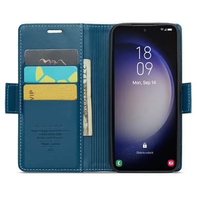 CASEME Plånboksfodral Samsung Galaxy S24 - Blå