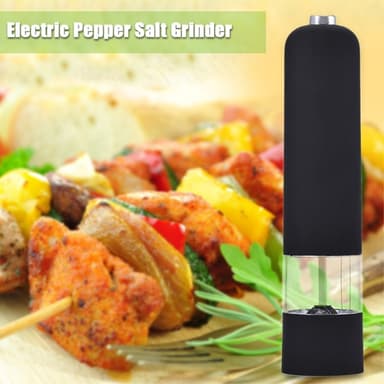Automatisk Salt & peppar kvarn Elektrisk Örtpeppar Kryddkvarn