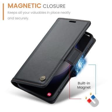 CASEME Plånboksfodral Samsung Galaxy S24 - Svart