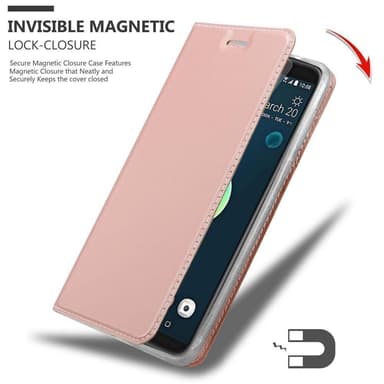 HTC Desire 12 PLUS Plånboksfodral Skal (Rosa)