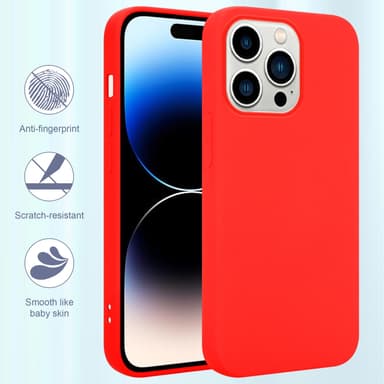 iPhone 14 PRO MAX Skal Fodral Case (Röd)