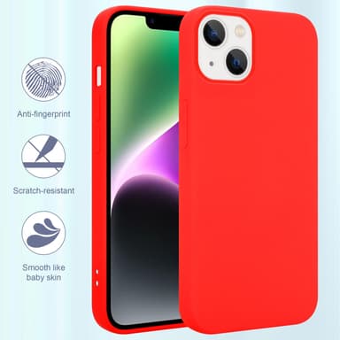 iPhone 14 PLUS Skal Fodral Case (Röd)