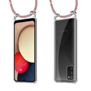 Samsung Galaxy A02s Skal Fodral Kedja (Röd)