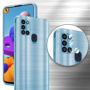 Samsung Galaxy A21s Skal Fodral Case (Turkos)