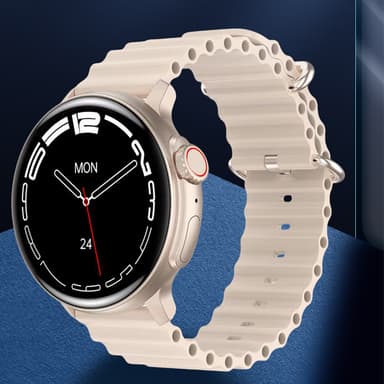IP67 Vattentät 1,47"" HD Touch Screen Smart Watch Silver