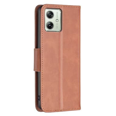 SKALO Motorola Moto G54 5G Plånboksfodral i PU-Läder - Brun