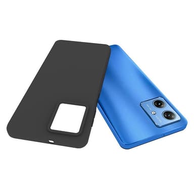 SKALO Motorola Moto G54 5G Mattsvart Ultratunn TPU-Skal