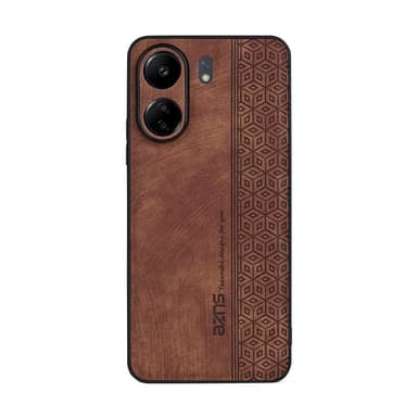 SKALO Xiaomi Redmi 13C 4G AZNS PU-Läder Skal - Brun