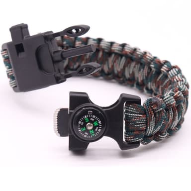 Överlevnadsarmband Survival Emergency Armband - Blå Kamouflage