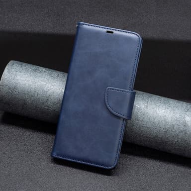 SKALO Motorola Moto G54 5G Plånboksfodral i PU-Läder - Blå