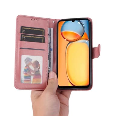 SKALO Xiaomi Redmi 13C 4G PU-Läder Plånboksfodral - Rosa