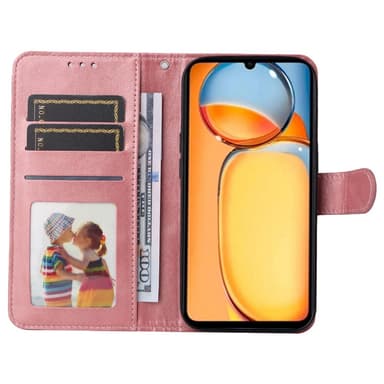 SKALO Xiaomi Redmi 13C 4G PU-Läder Plånboksfodral - Rosa
