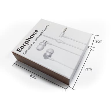 In-Ear-hörlurar med trådbundna hörlurar för Meta Quest 3 VR