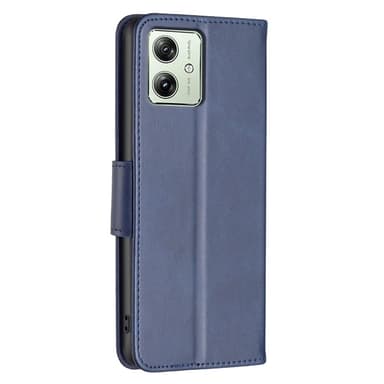SKALO Motorola Moto G54 5G Plånboksfodral i PU-Läder - Blå