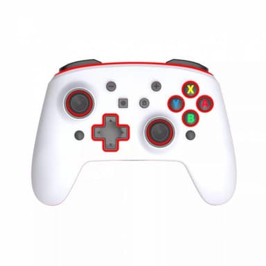 Trådlös Handkontroll för Nintendo Switch/Android/PC & iOS13, Röd/Vit
