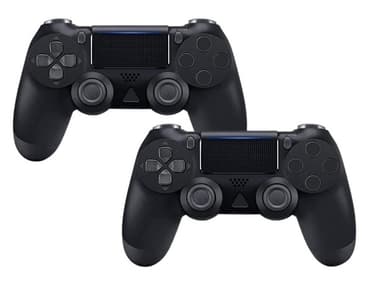 2-pack Trådlös handkontroll kompatibel med PS4, Svart