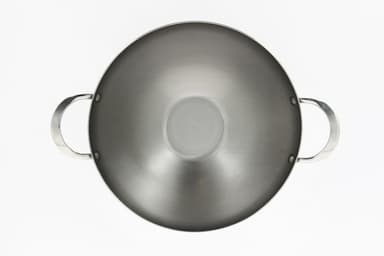De Buyer Mineral B Element -wokpanna med två handtag, tillverkad av kolstål, 32 cm