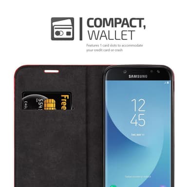 Samsung Galaxy J5 2017 Plånboksfodral Skal (Röd)