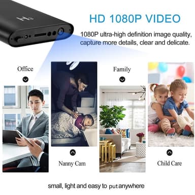 5000mAh PowerBank 1080P HD Audio Video Kamera Övervakningskamera