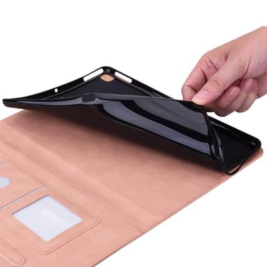 Apple iPad 10.9 2022 Vikbart fodral korthållare Fjäril - Rosa