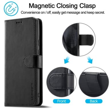 LC.IMEEKE Wallet Case till Pixel 8 Pro - Svart
