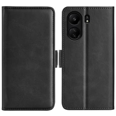 SKALO Xiaomi Redmi 13C 4G Premium Plånboksfodral - Svart