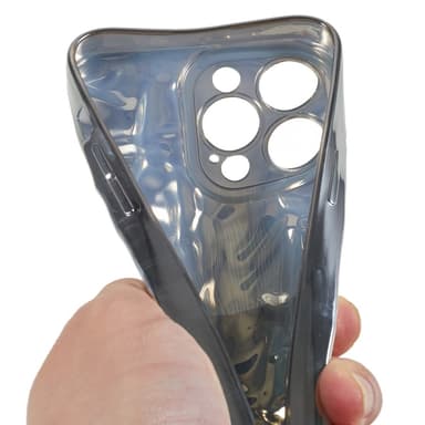 Till iPhone 15 Pro Max TPU-skal Elektropläterad Rynkad - Silver