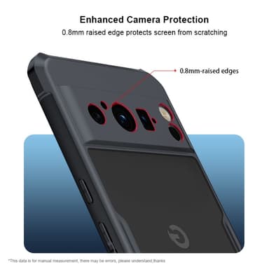 XUNDD TPU Hybrid Skal Fodral till Pixel 8 - Svart