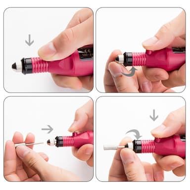 20000rpm Nagelborrmaskin Manikyr Pedikyr Elektrisk Nagelfil