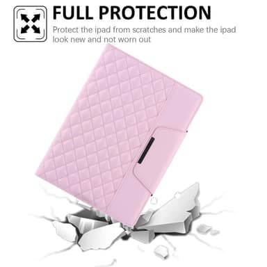 För iPad 10.2 (2021)/(2020)/(2019) Vikbart fodral - Rosa